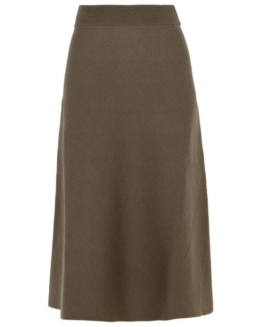 Lanvin Natural Wool Blend Skirt