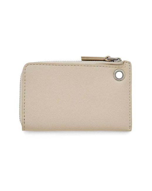 Marc Jacobs Natural Zippered Wallet With Pendant
