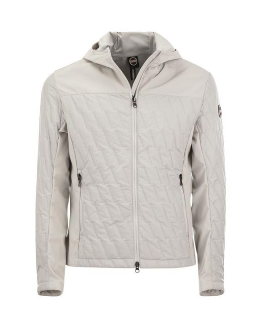 Colmar Gray Padded Jacket With Ultrasonic Seams for men