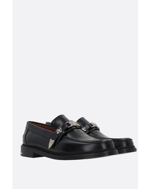 Toga Virilis Black Flat Shoes for men