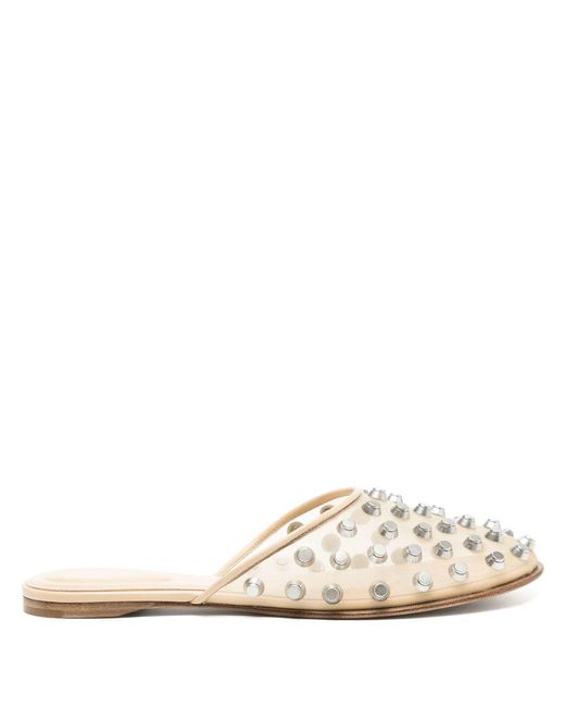 Alexander Wang White Rhodes Flat Slipper Shoes