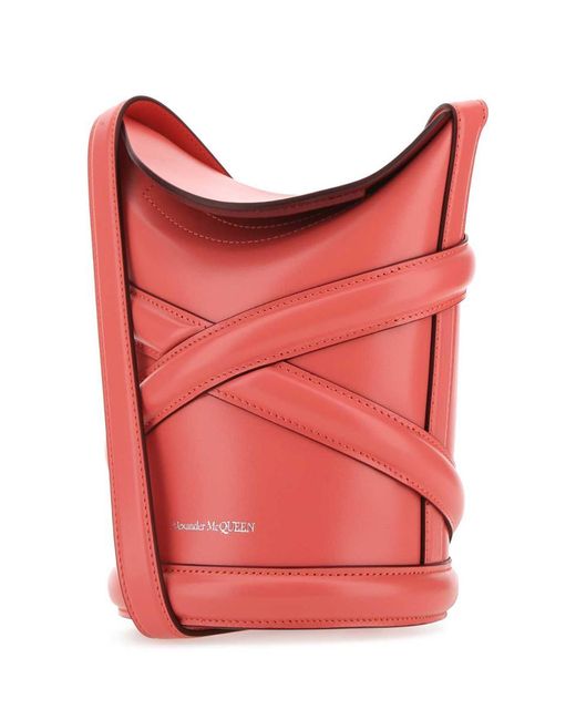 Alexander McQueen Red Bucket Bags