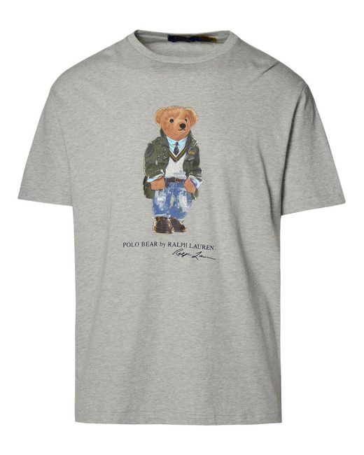 Polo Ralph Lauren Gray Cotton T-Shirt for men