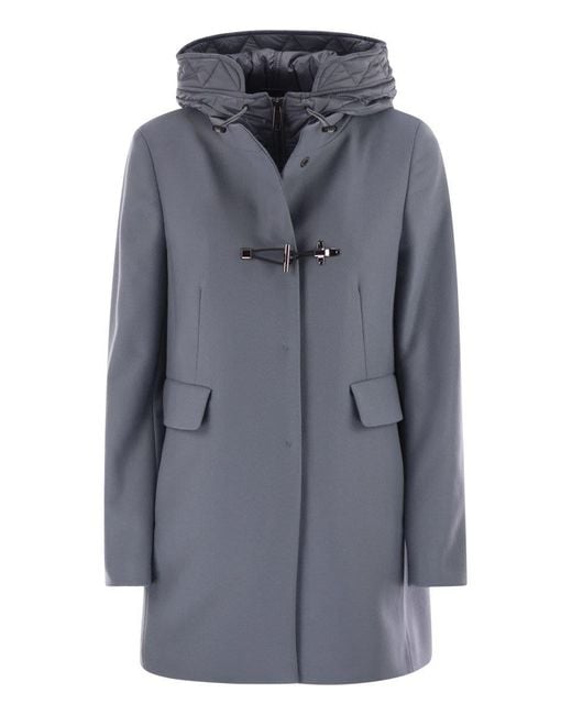 Fay Gray Toggle Coat In Wool Cloth
