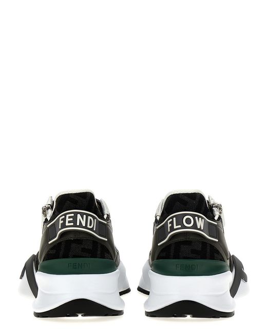 Fendi Black 'Flow' Sneakers for men