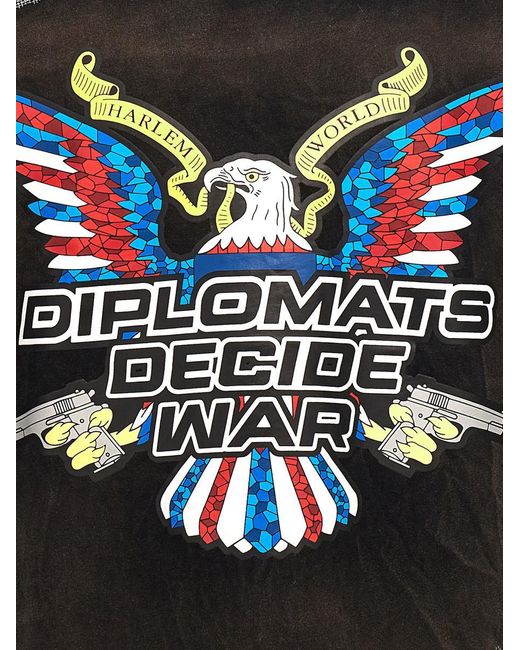 Who Decides War Black 'diplomats Decide War' T-shirt for men