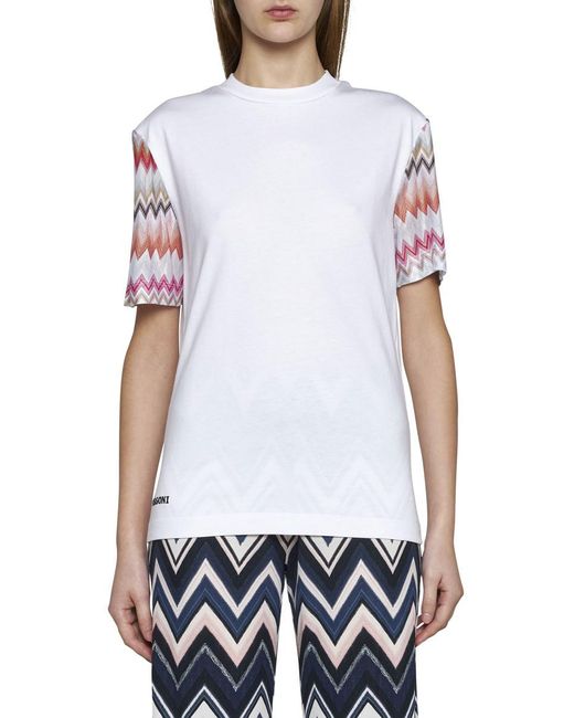 Missoni White T-shirts And Polos