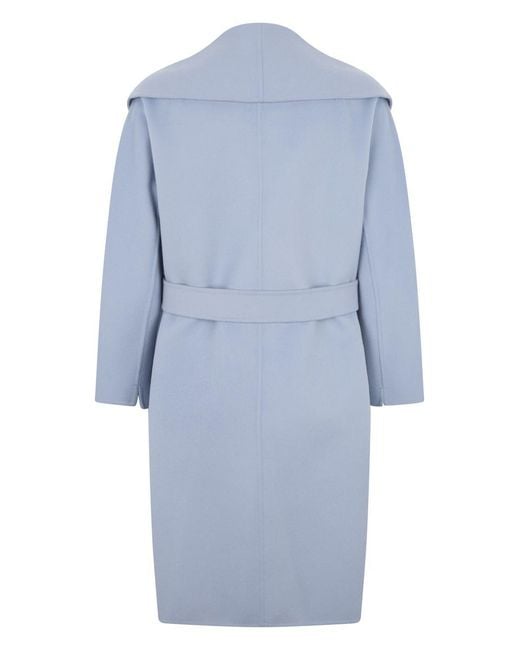 Max Mara Blue Messi Virgin Wool Coat