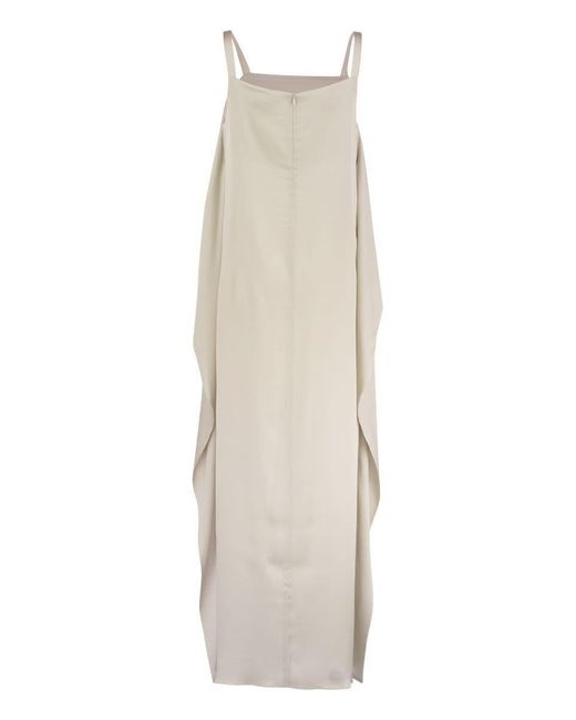 Antonelli White Silk Blend Dress