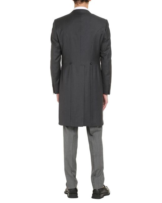 Canali Black Wool Tailored Jacket for men