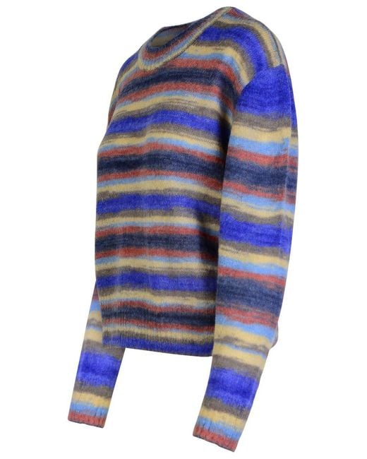 A.P.C. Blue 'Abby' Mohair Blend Sweater