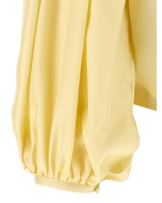 Chloé Yellow Draped Top