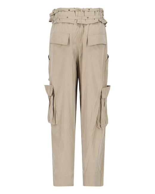 Isabel Marant Natural Cargo Trousers