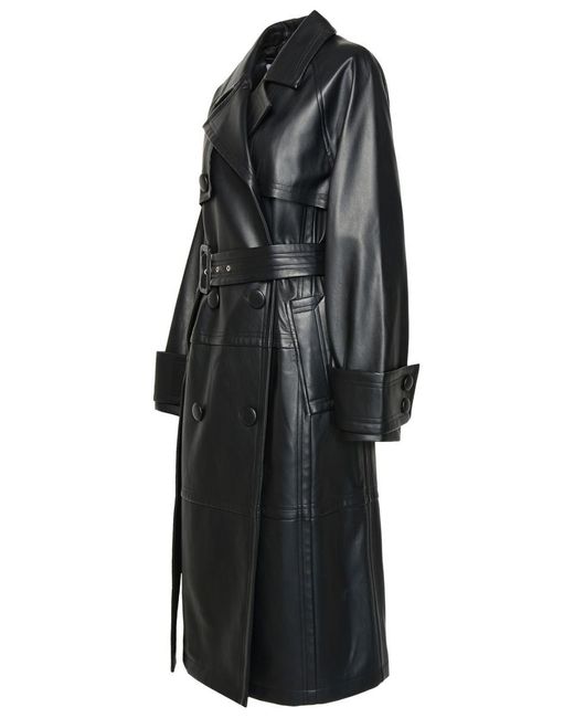 Stand Studio Black Betty Long Sleeved Belted Coat