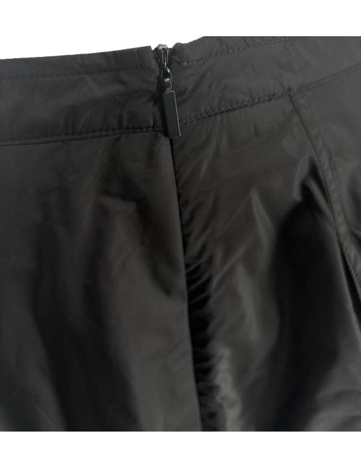 Add Black Nylon Bright Long Skirt