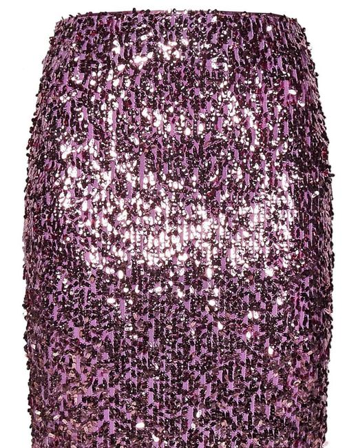 ROTATE BIRGER CHRISTENSEN Purple Birger Christensen Tasha Midi Skirt