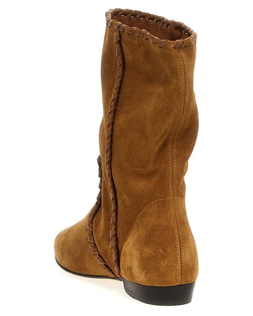 Isabel Marant Brown 'Staeni' Ankle Boots