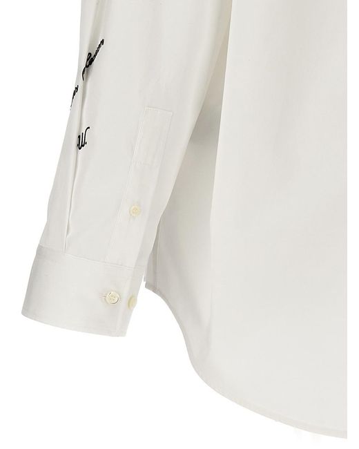 Off-White c/o Virgil Abloh White 23 Logo Heavycoat Shirt, Blouse for men