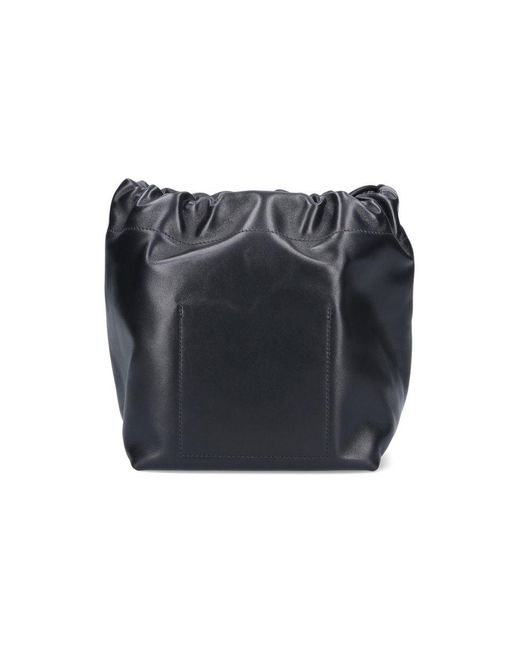 Jil Sander Gray Leather Bag