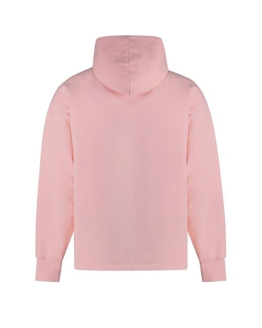 Acne Pink Hooded Sweatshirt for men