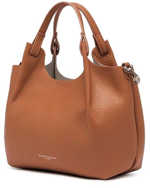 Gianni Chiarini Brown Dua Leather Handbag
