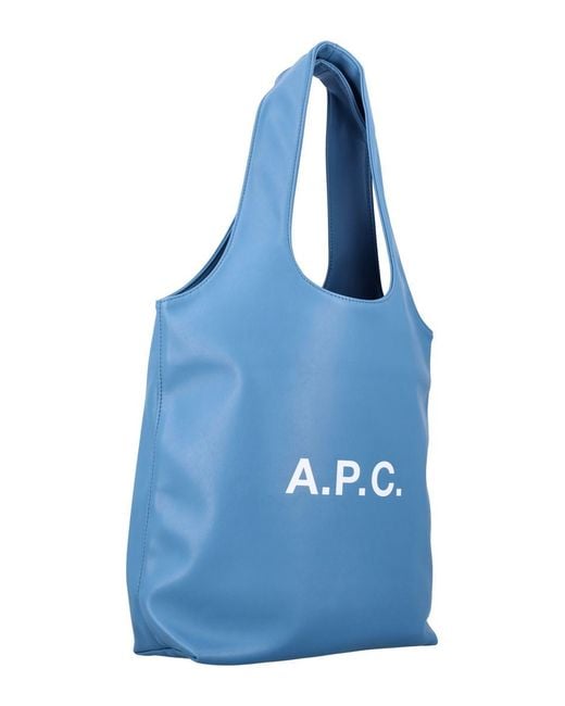 A.P.C. Blue Ninon Small Tote Bag