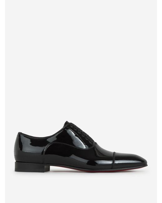 Christian Louboutin Black Greggo Leather Shoes for men