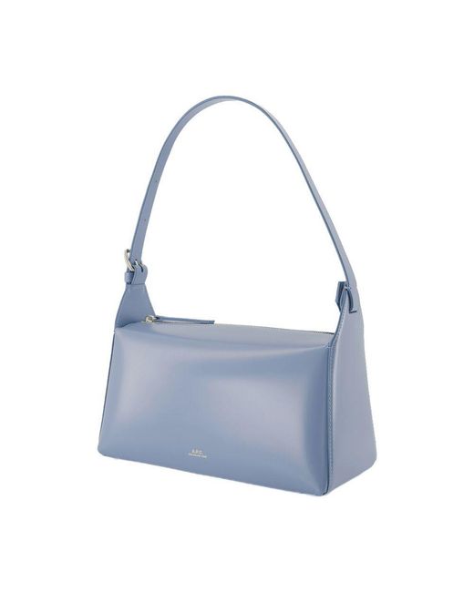 A.P.C. Blue Mini Virginie Shoulder Handbag