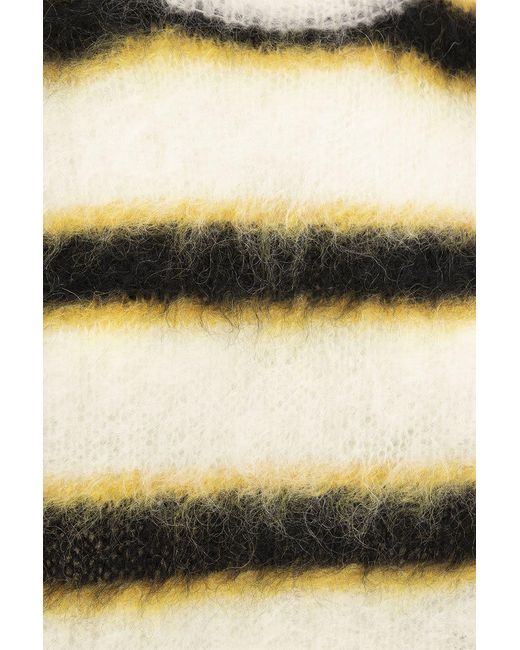 Marni Natural Gauze-effect Mohair Pullover