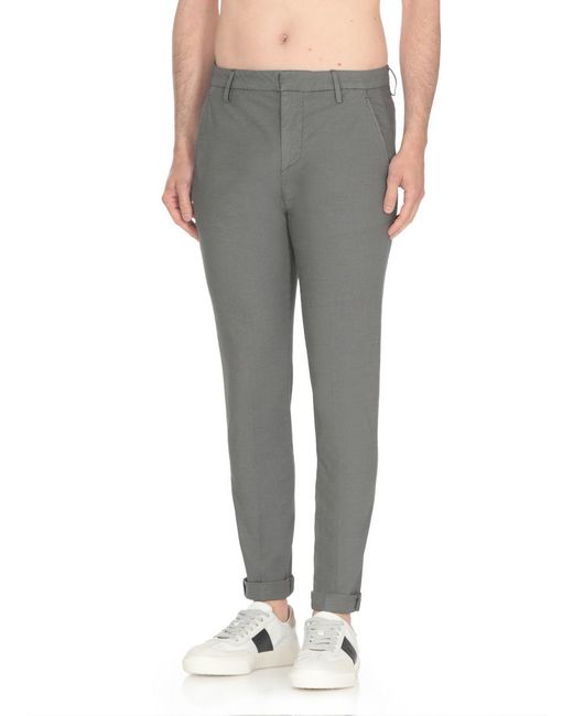 Dondup Gray Trousers for men