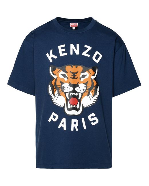 KENZO T-Shirt Lucky Tiger in Blue for Men | Lyst