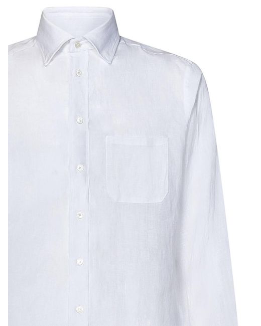 Sease White Classic Bd Shirt for men