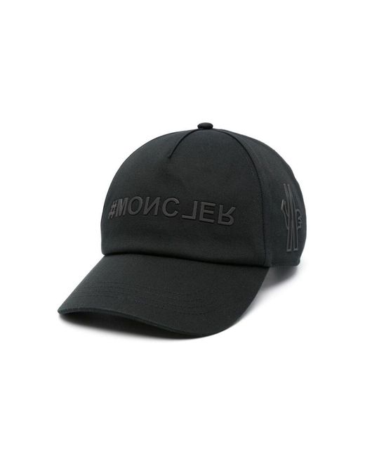 3 MONCLER GRENOBLE Black Caps for men
