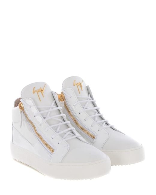 Giuseppe Zanotti White Sneakers Hi-Top "Kriss" for men
