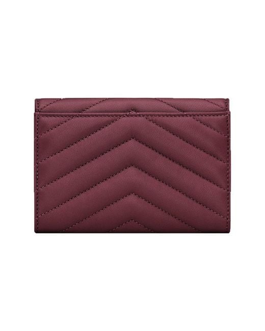 Saint Laurent Red "cassandras" Wallet