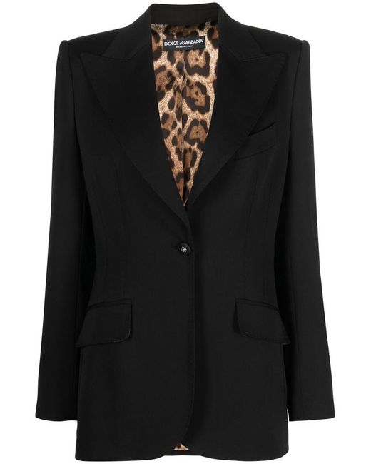 Dolce & Gabbana Black Single-breasted Jacket
