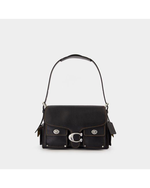 COACH Black Cargo Turnlock Soft Tabby Shoulder Bag