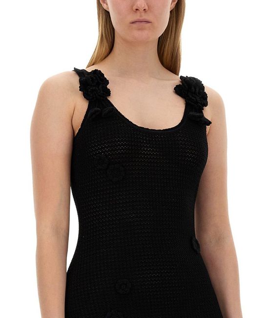 Self-Portrait Black Crochet Dress