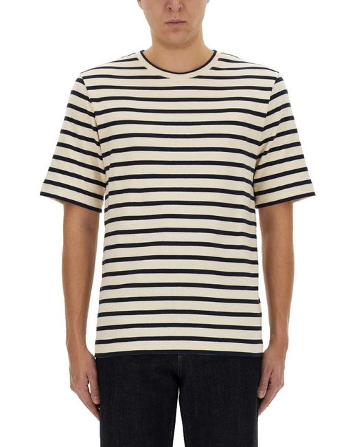 Jil Sander Multicolor Striped T-Shirt for men