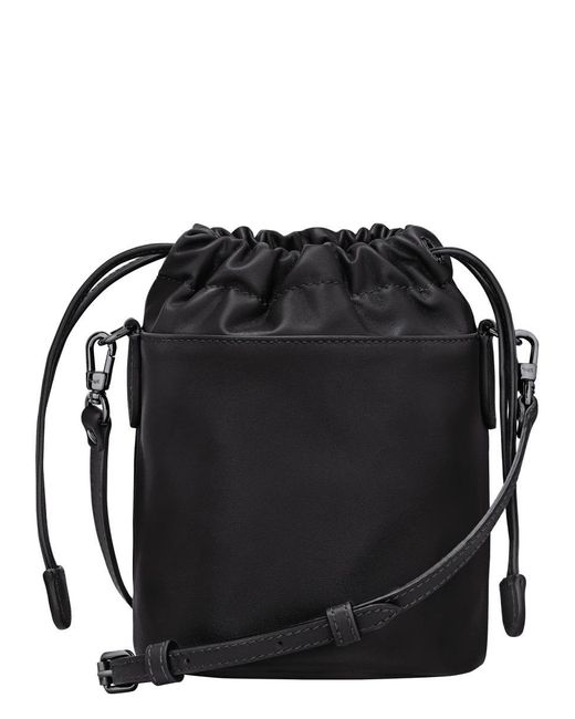 Longchamp Black "Le Pliage" Xtra Bucket Bag