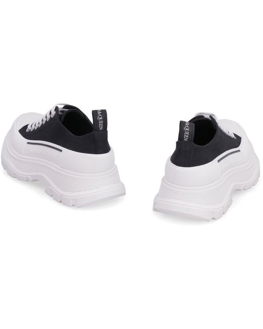 Alexander McQueen White Tread Slick Lace-Up Shoes