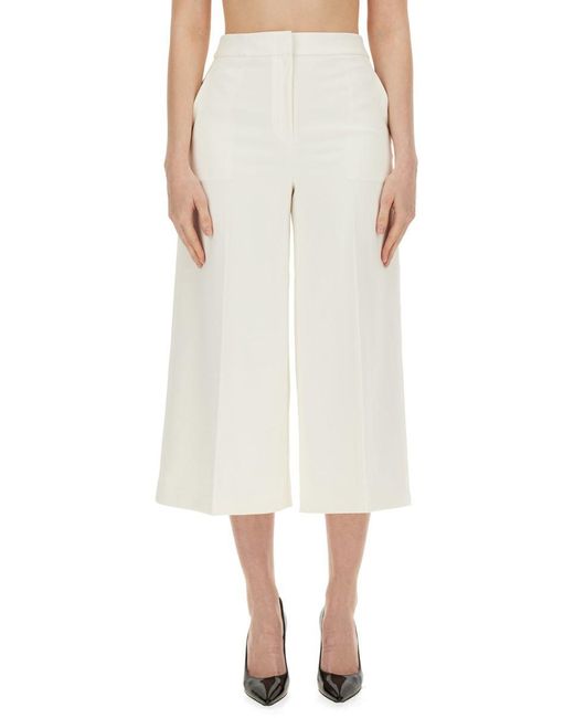 Theory White Cropped Pants