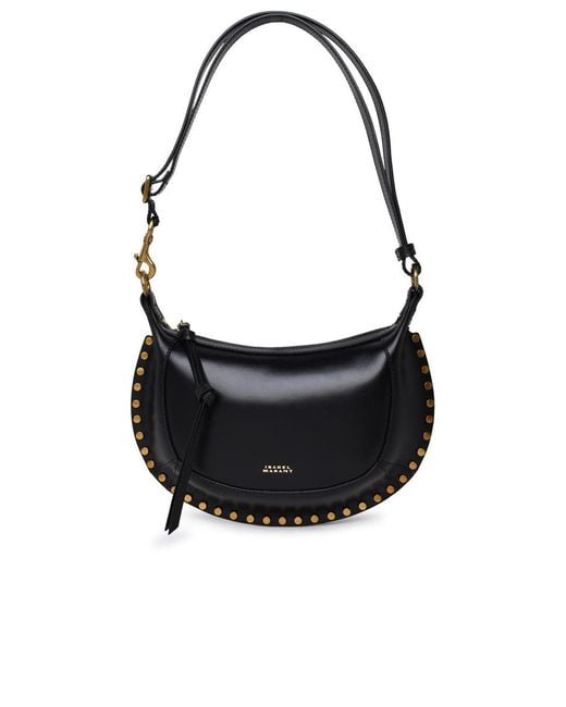 Isabel Marant Black 'Oskan Moon' Leather Bag