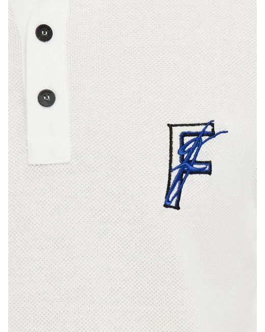 Ferragamo White Ferragamo T-Shirts And Polos for men