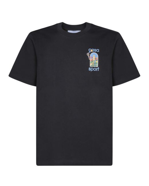 Casablancabrand Black T-Shirts for men