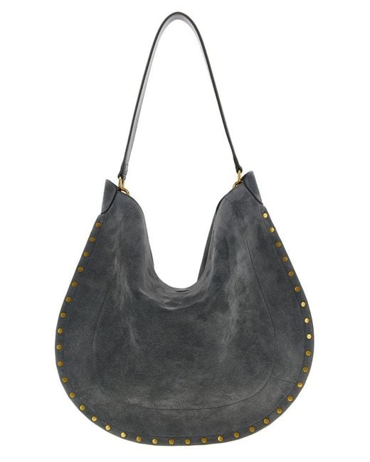 Isabel Marant Black 'Oskan Hobo Soft' Shoulder Bag