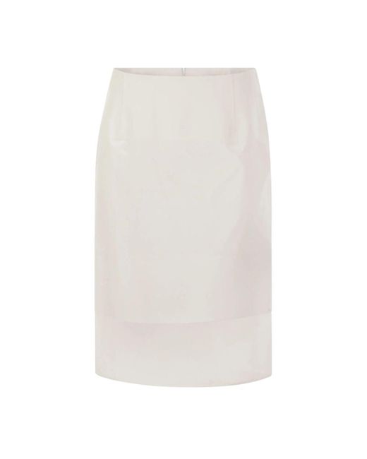 Sportmax White Pencil Skirt