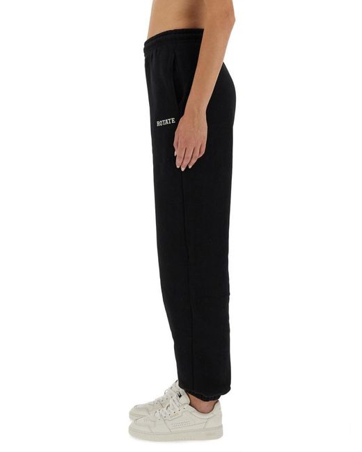 ROTATE BIRGER CHRISTENSEN Black Track Pants