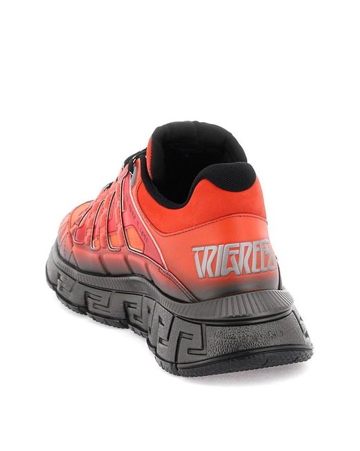 Versace Red 'trigreca' Sneakers for men