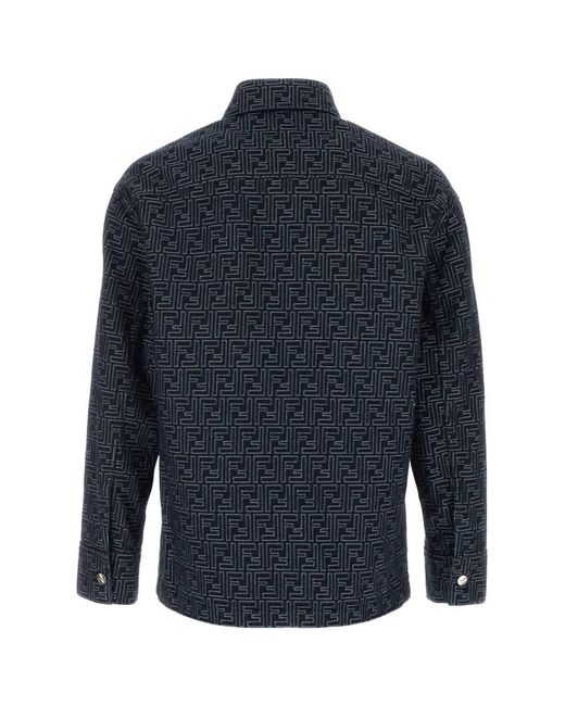 Fendi Blue Jackets And Vests for men